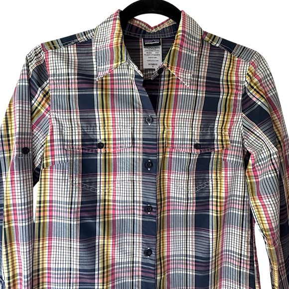 NWT | PATAGONIA WOMEN’S PLAID OVERCAST SHIRT LONG SLEEVE BUTTON FRONT| SIZE: 0 - Picture 2 of 10